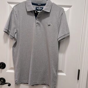 Hollister Epic Flex Stretch gray polo Sz M never worn.
